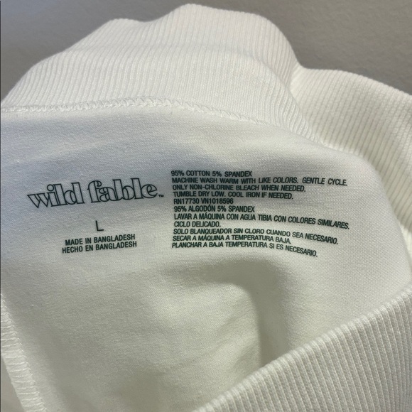 Wild Fable Cream Mini Skirt Size Large - Picture 3 of 4